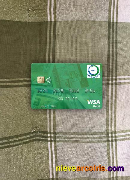 Guinea Bissau Banco Da Uniao visa debit card photolook